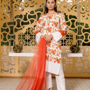 Embroided Cotton 3 Piece TP-0A1F