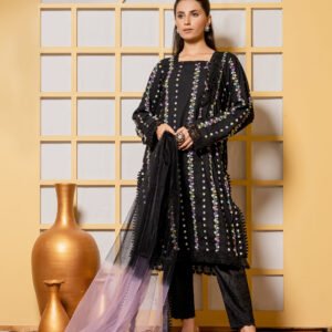 Embroided Cotton 3 Piece TP-0E1F